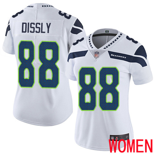 Seattle Seahawks Limited White Women Will Dissly Road Jersey NFL Football 88 Vapor Untouchable